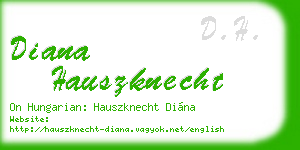 diana hauszknecht business card